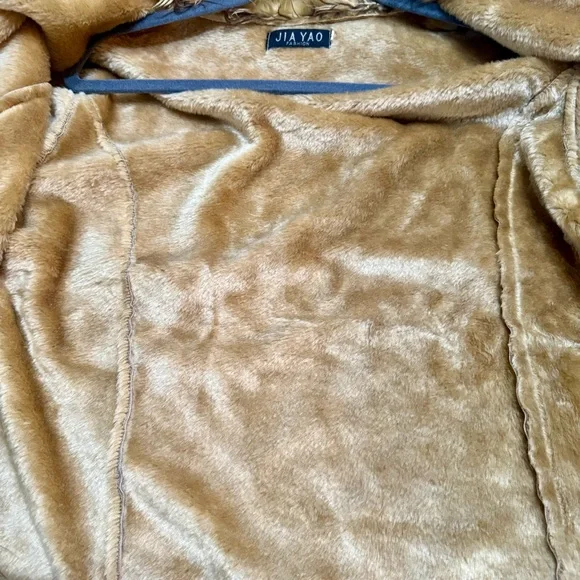 JIA YAO Penny Lane “Sparkle” Y2K Faux Suede Fur Women's Coat - Picture 10 of 10